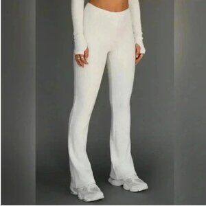 Joah Brown Fitted Mini Flare Pants